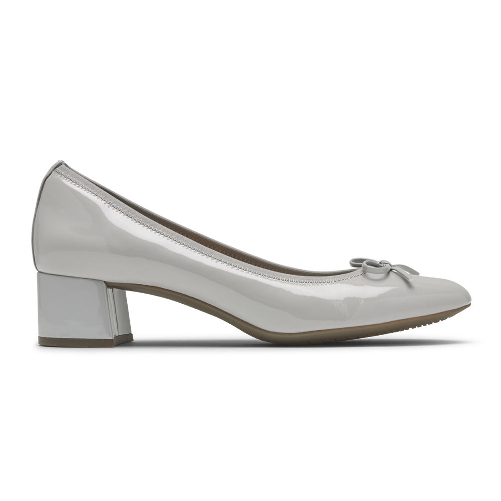 Pumps Rockport Mujer Mexico - Total Motion Sydney Bow Grises - YELCG2804